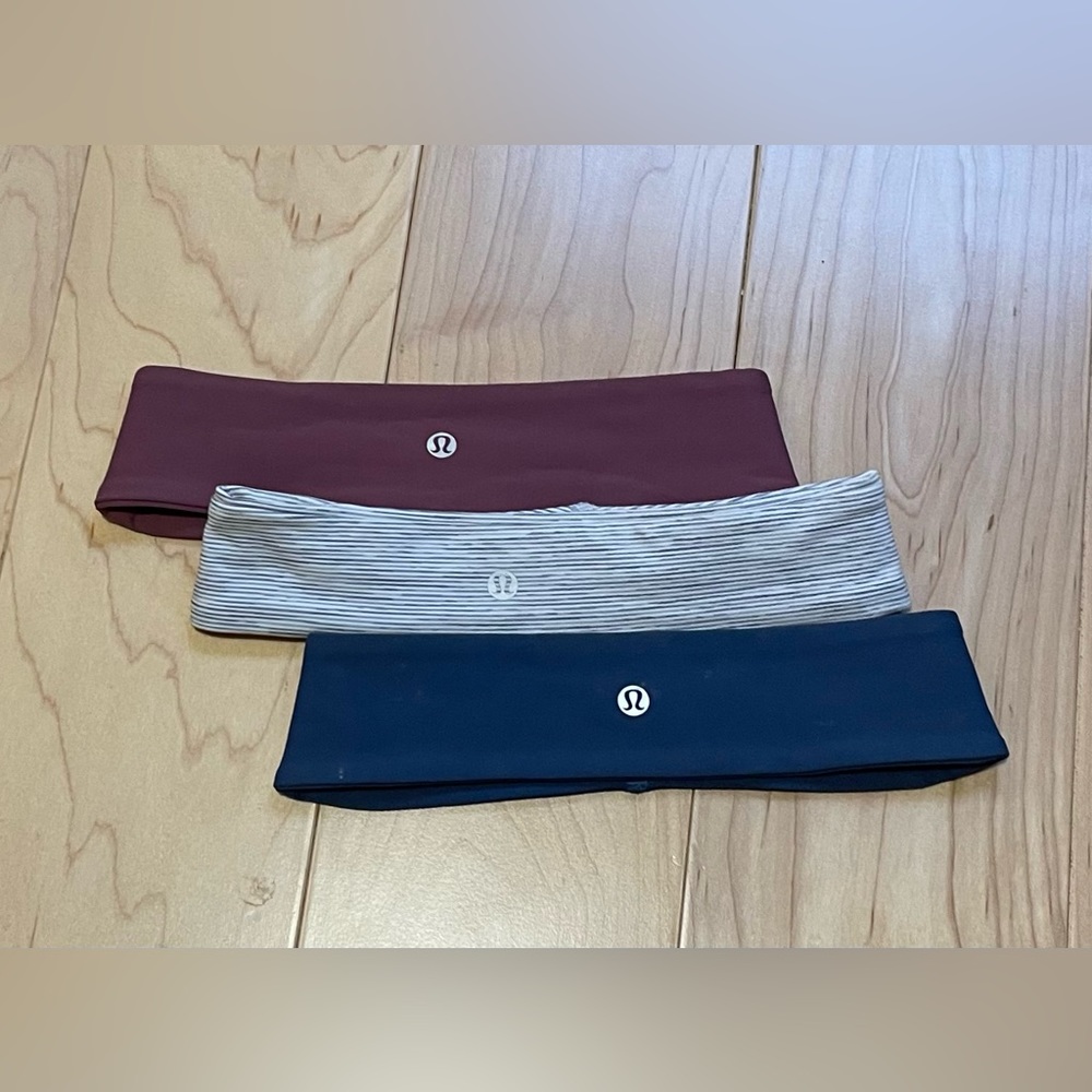 set of 3 lululemon headbands